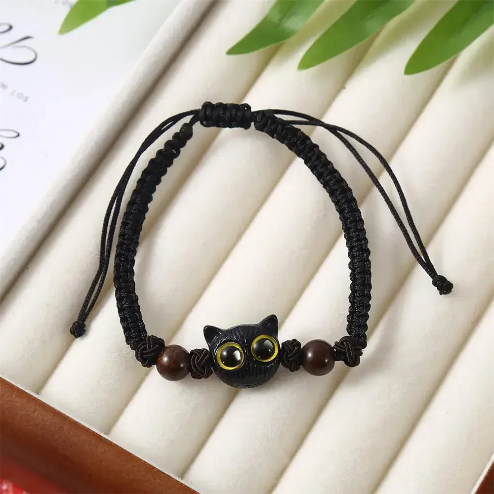 2026 Fashion Luminous Beads Couple Bracelets For Women Men Charm Cat Matching