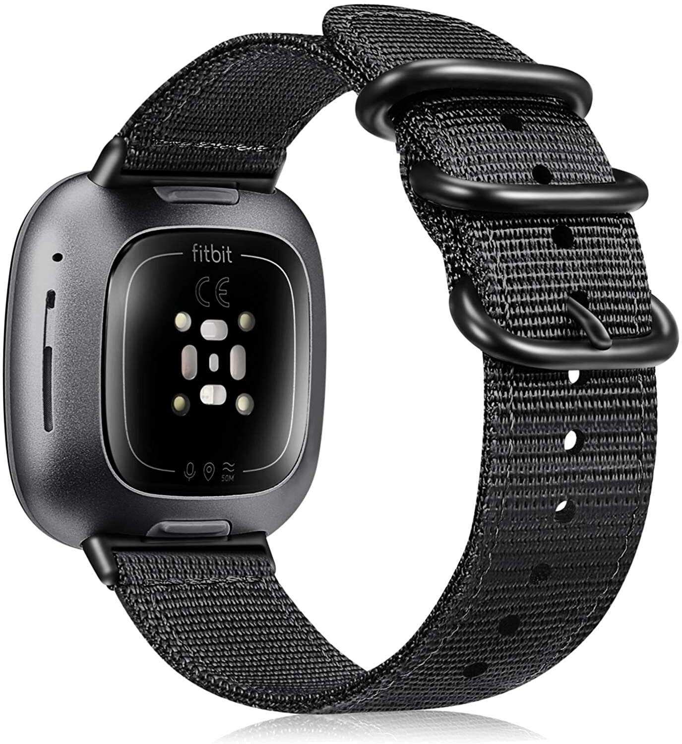 For Fitbit Versa 3/Fitbit Sense Watch Band Soft Woven Nylon Sport Strap Wrist