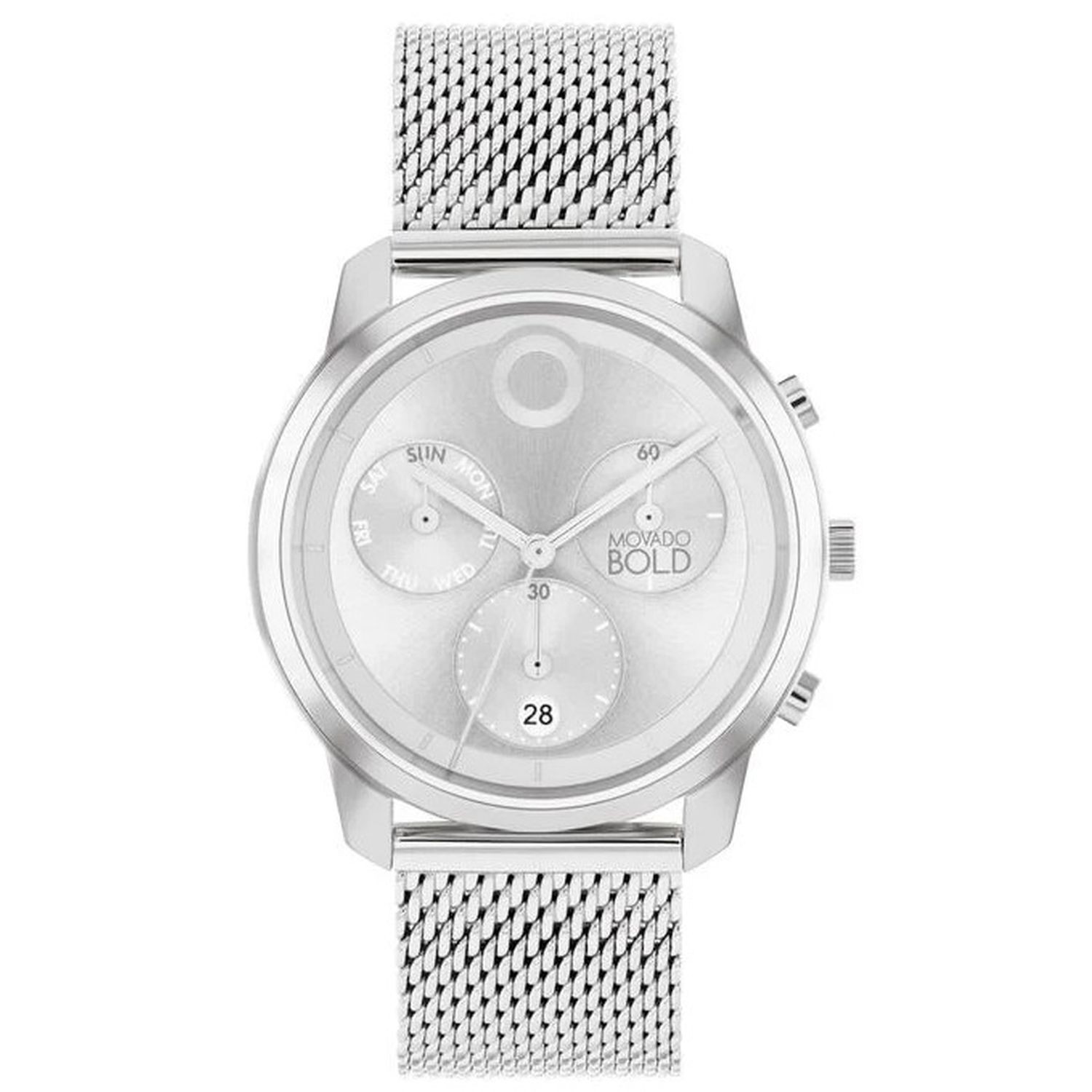 Movado 3601024 Men’s Bold Trend Element Silver-Tone Dial Quartz Watch