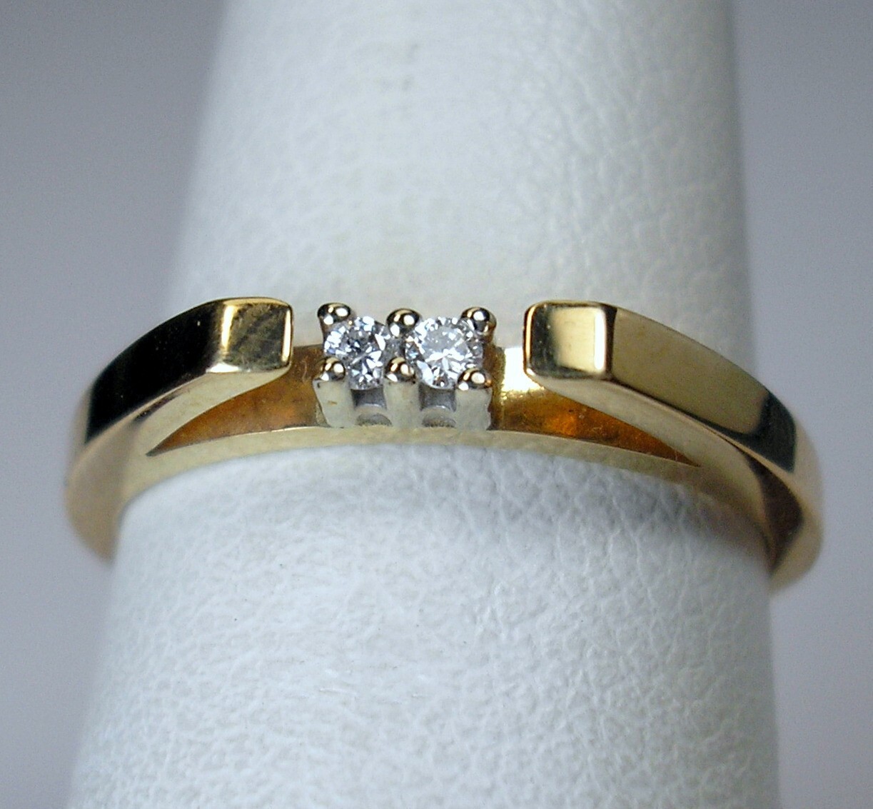 0.41ct Princess 0.43ctw Natural Diamonds 14K Yellow Wedding Set Was $2,395 Video