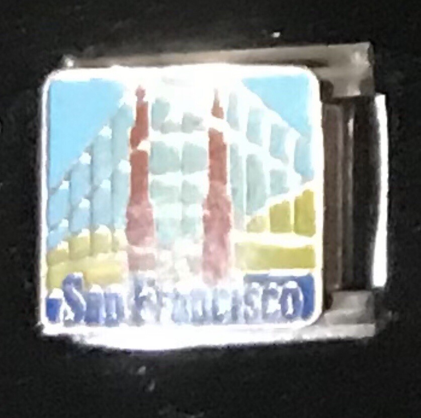 San Francisco Italian Charm Enamel Link 9MM K16