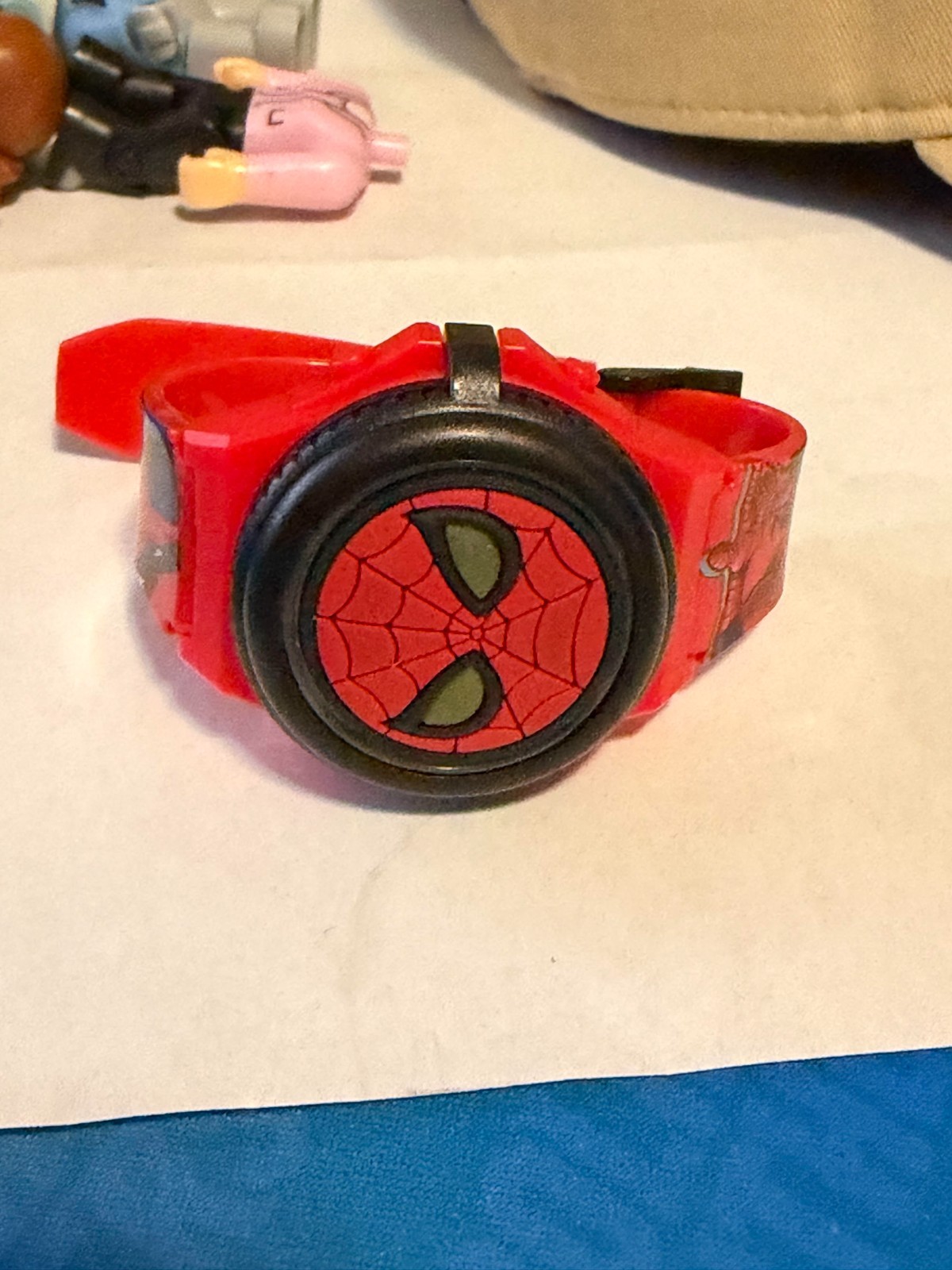 spiderman flashing cover watch kids needs battery