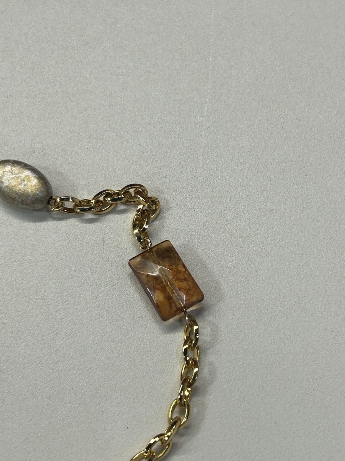 Beautiful vintage art glass layering necklace