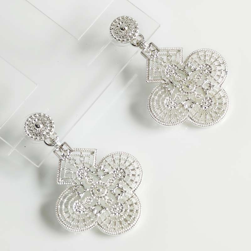 New Cabi Floral Statement Drop Earrings Chic Women Party Vacation Jewelry Gift