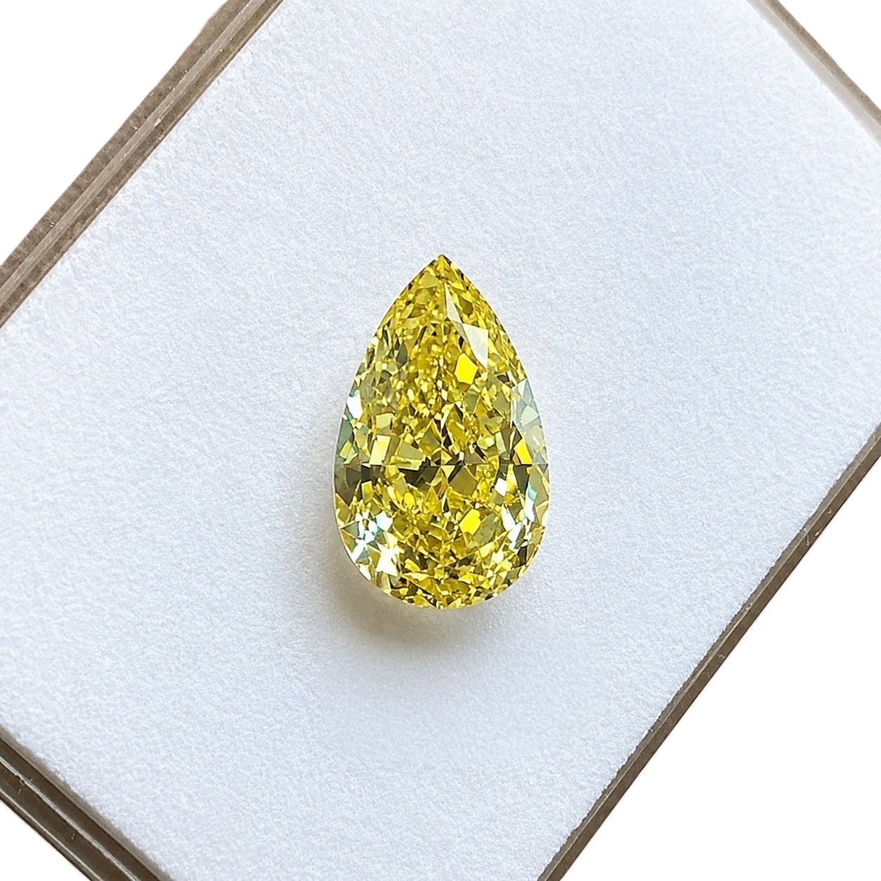 1 pair fancy yellow color pear Cut 6×8 mm VVS1 Premium Quality Loose Gemstone