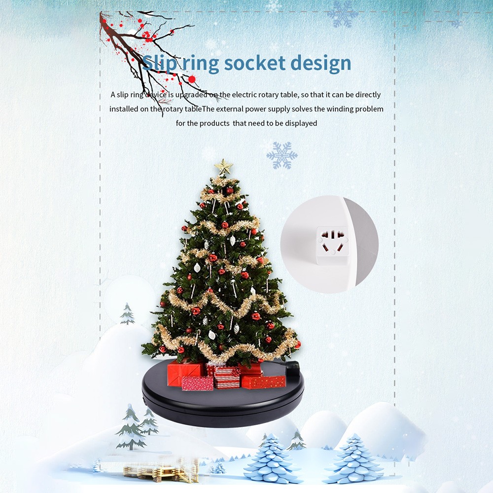 45CM/17.7in Motorized Rotating Display Stand Display Base 360°Rotatable Ele YNHJ