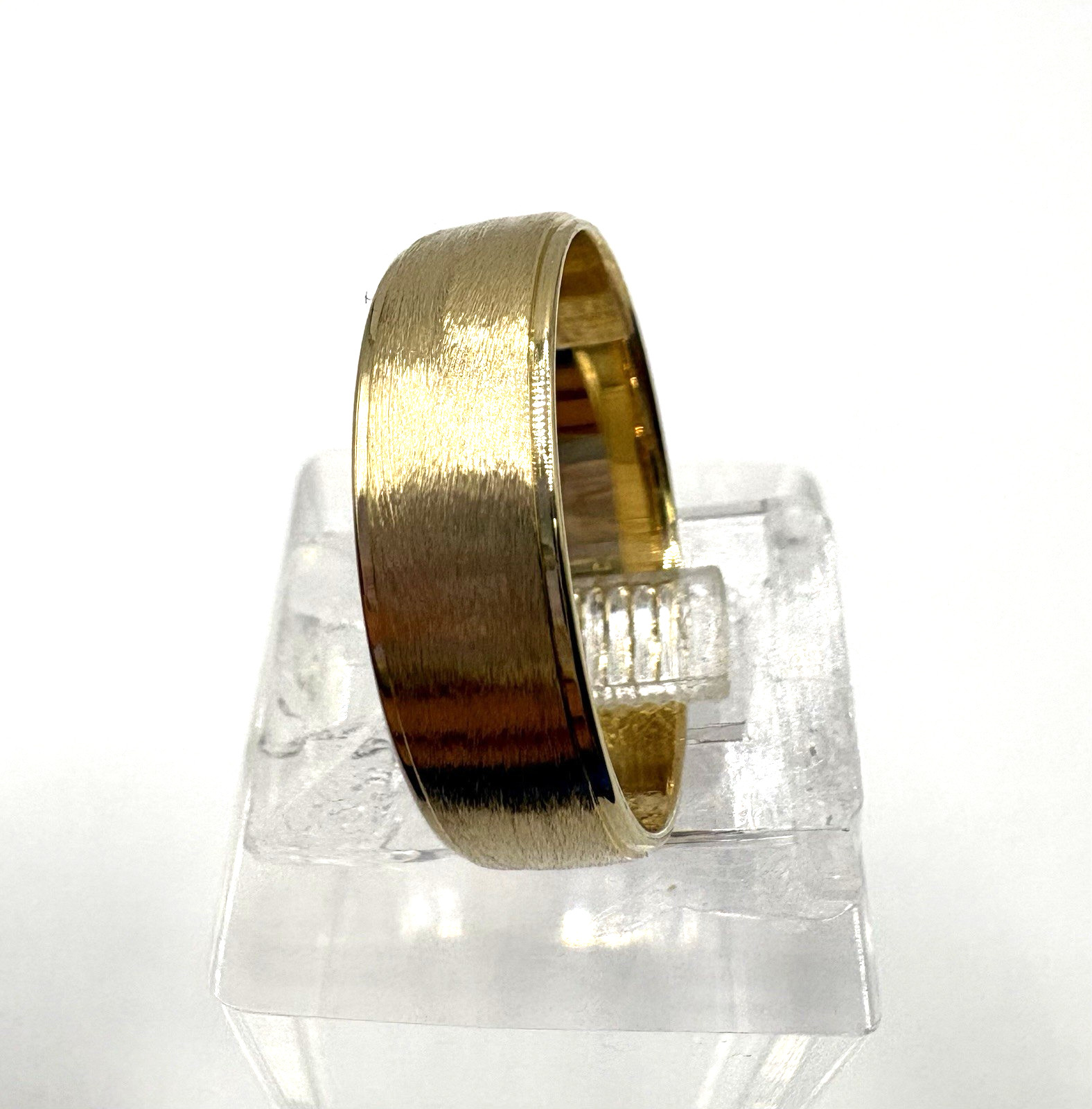 estate 14k yellow gold 6mm wedding band 4.2g sz9.5 $1399 #818 (24-hour shipping