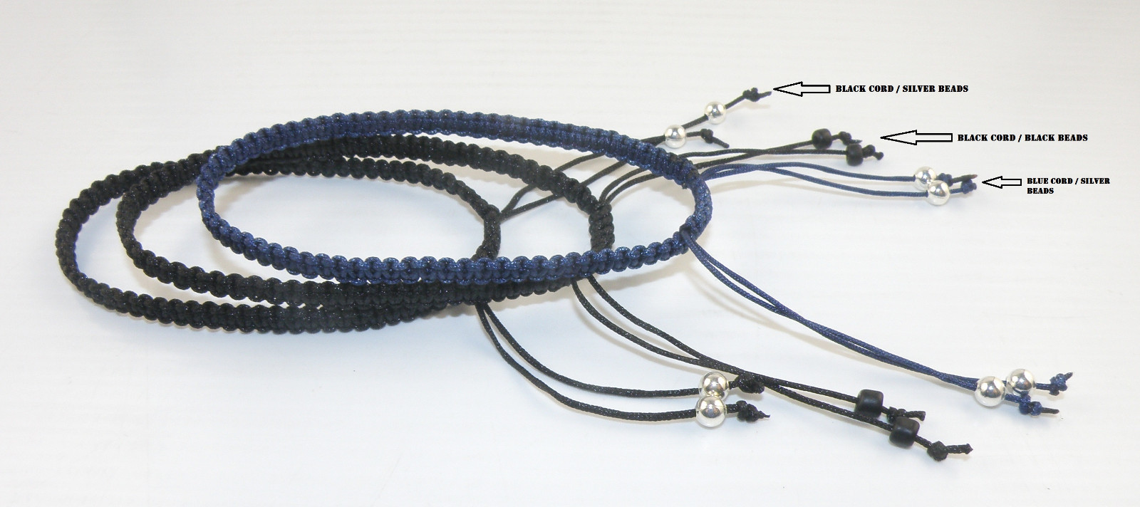 Knotted Cord Bracelet Handmade Macrame Art Adjustable Closing Unisex
