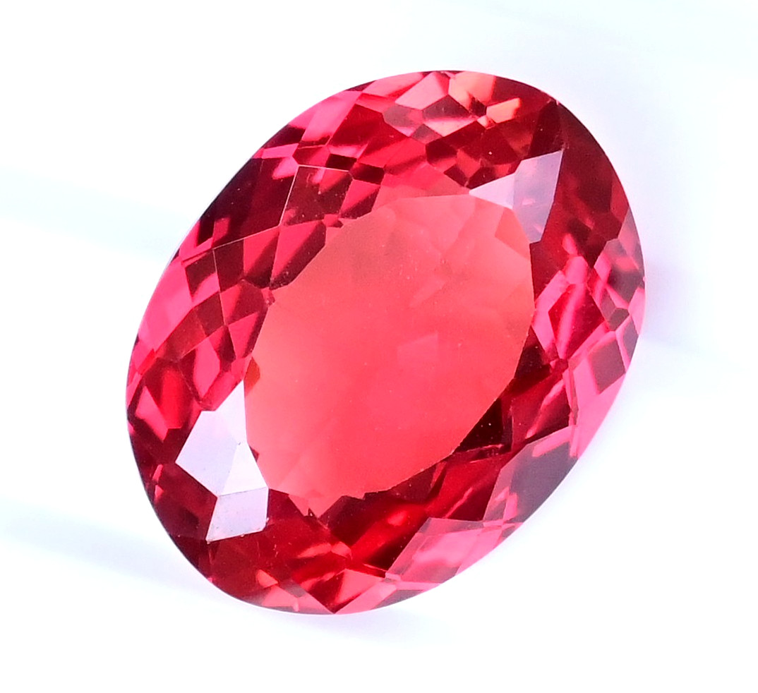 17.15 Ct Natural Myanmar Red-Pink Spinel Certified Oval Stunning Loose Gemstone