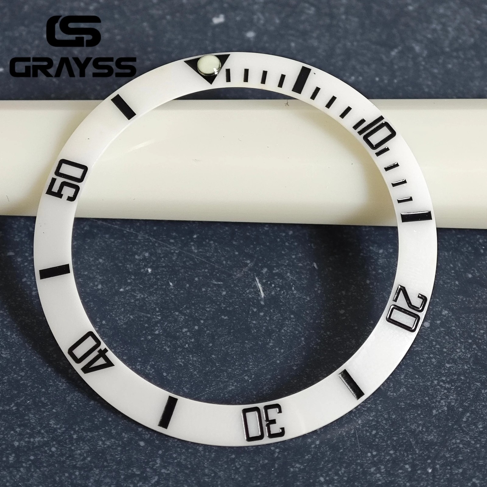 38mm Watch Bezel Insert 30.5mm Ceramic Aluminum Diver Ring Replacement Mod