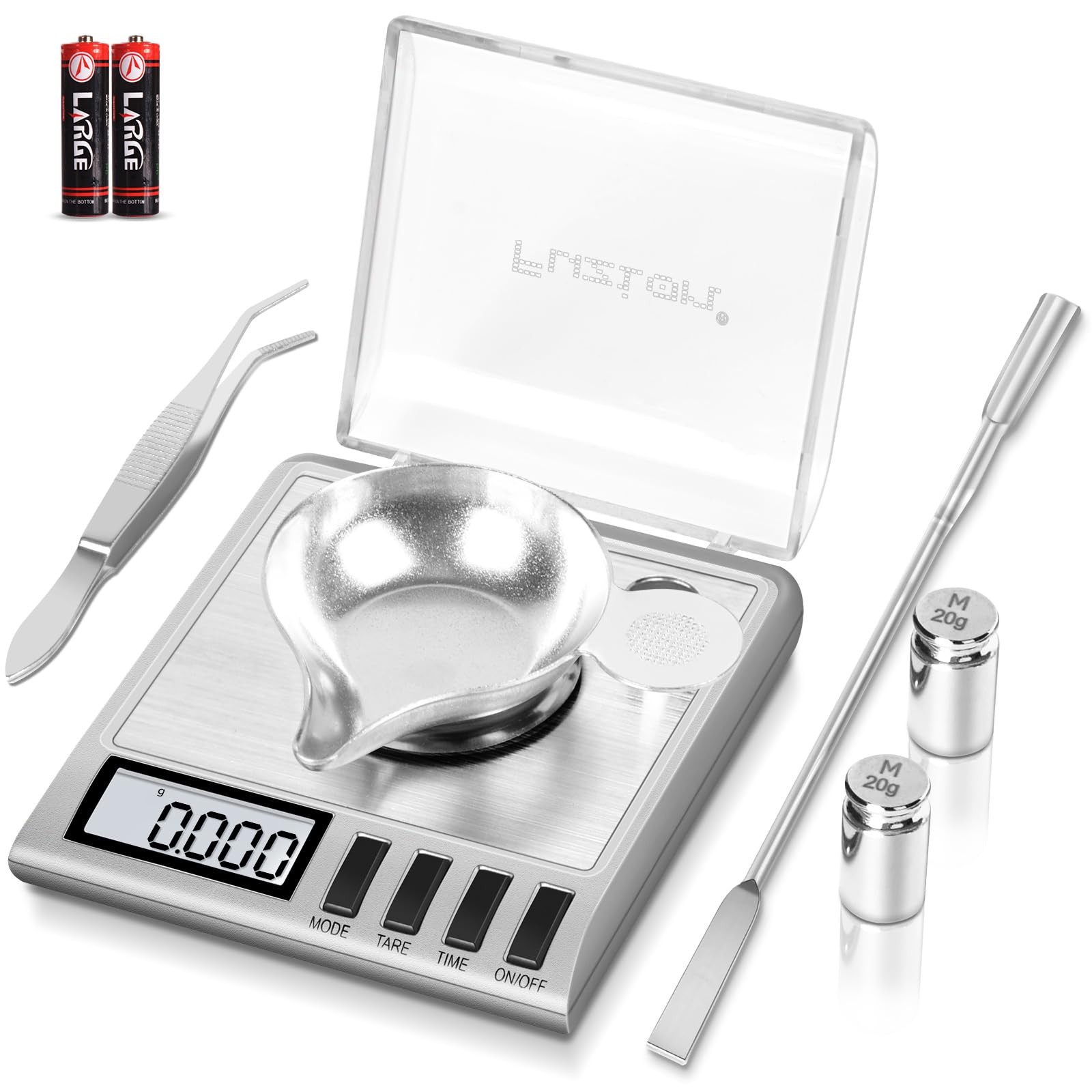 Fuzion Digital Milligram Scale 50g/01g Powder Scale with 6 Accessories Includes