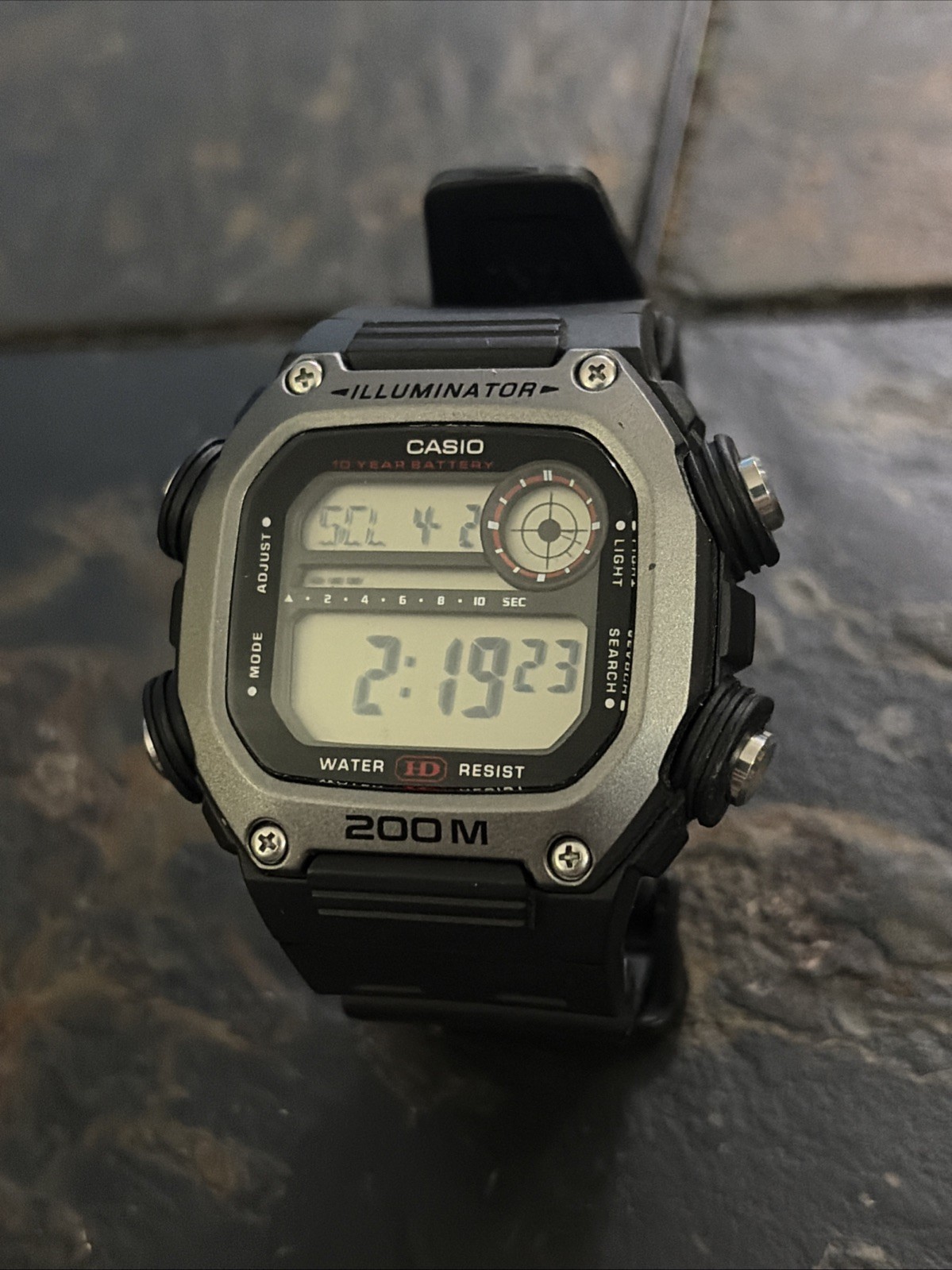 Casio DW-291H Illuminator Digital Wristwatch for Men 200M Water Resistant Alarm