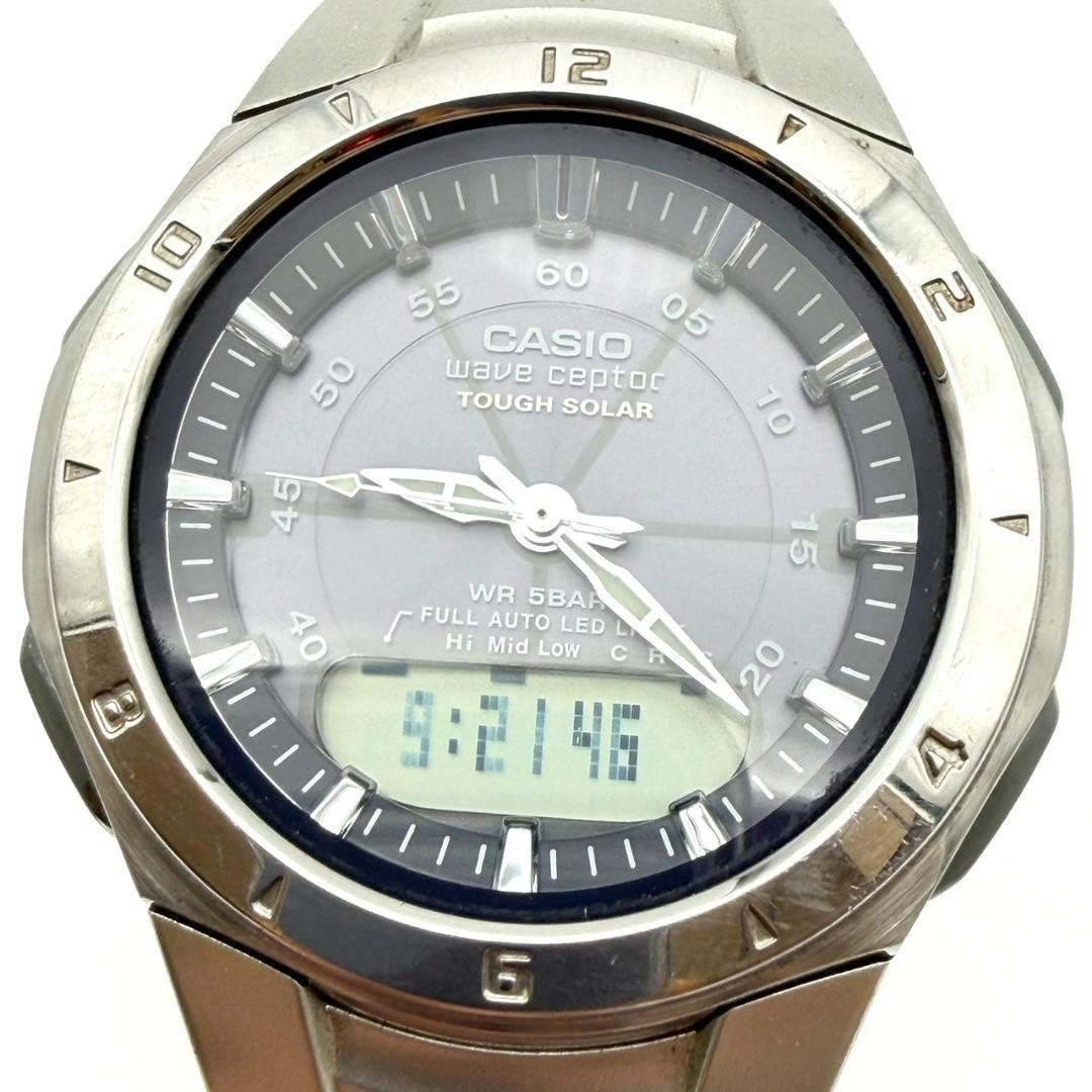 Casio WVA-400J Wave Ceptor Watch, Luminous Hands, Light, Men’s, Working ,