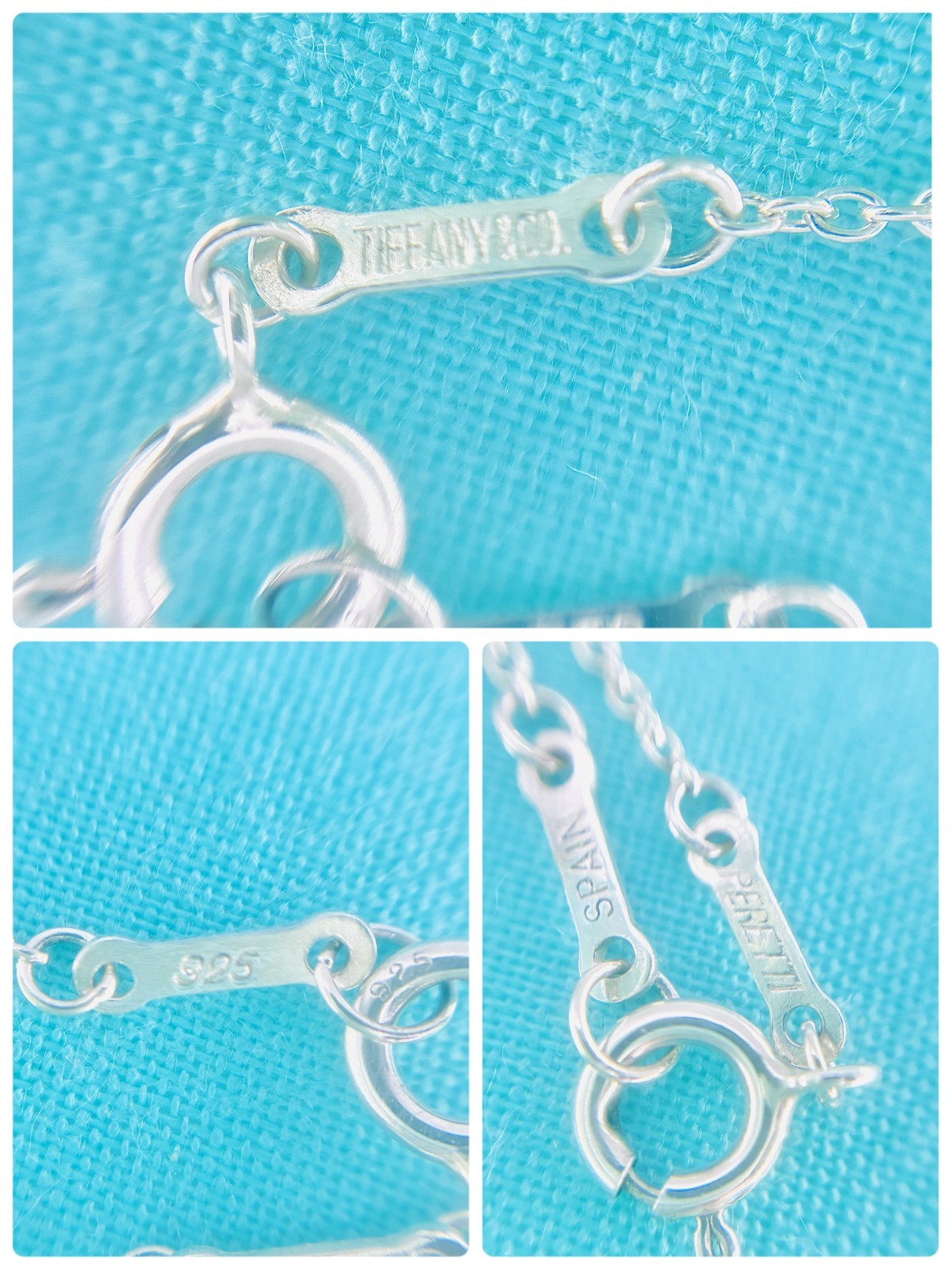 Tiffany & Co. Small Open Heart Pendant Necklace Elsa Peretti Sterling Silver925