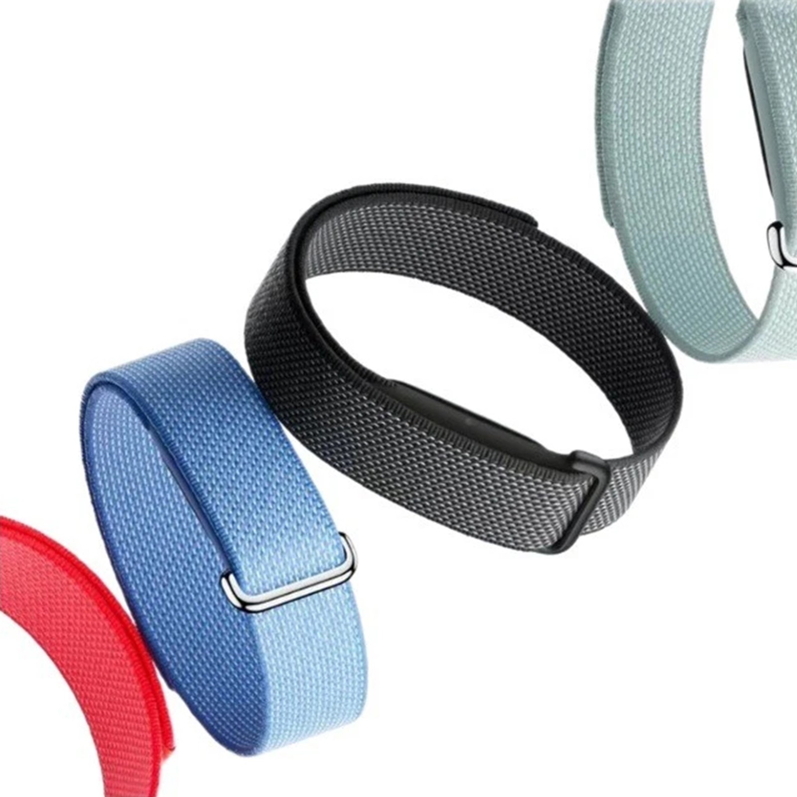 For Google Fitbit Air Weaving Nylon Sports Loop Adjustable Strap Band Bracelet