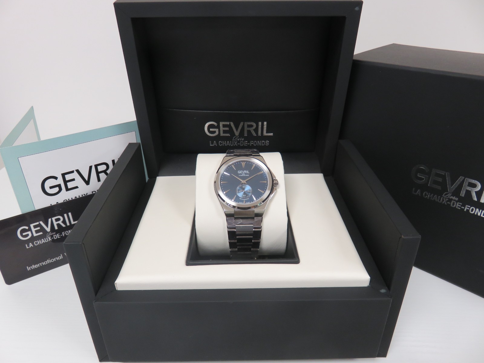 Gevril Men’s 49911B Montauk Sub Dial Swiss Made ETA 7001 SS 40mm Watch