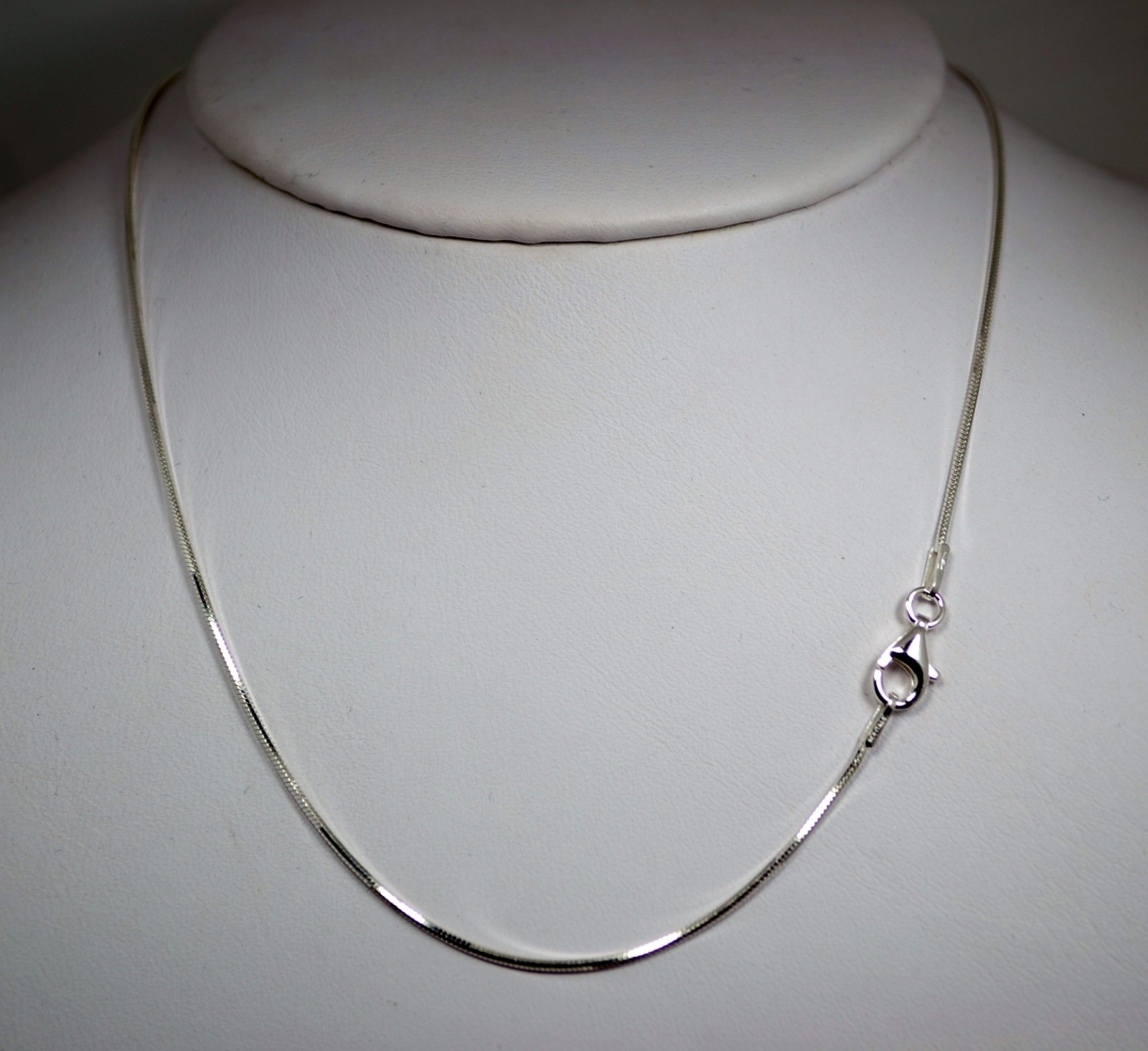 Sterling Silver- .925 – 8 Sided Snake Chain in 14″,16″,18″,20″,22″,24″,30