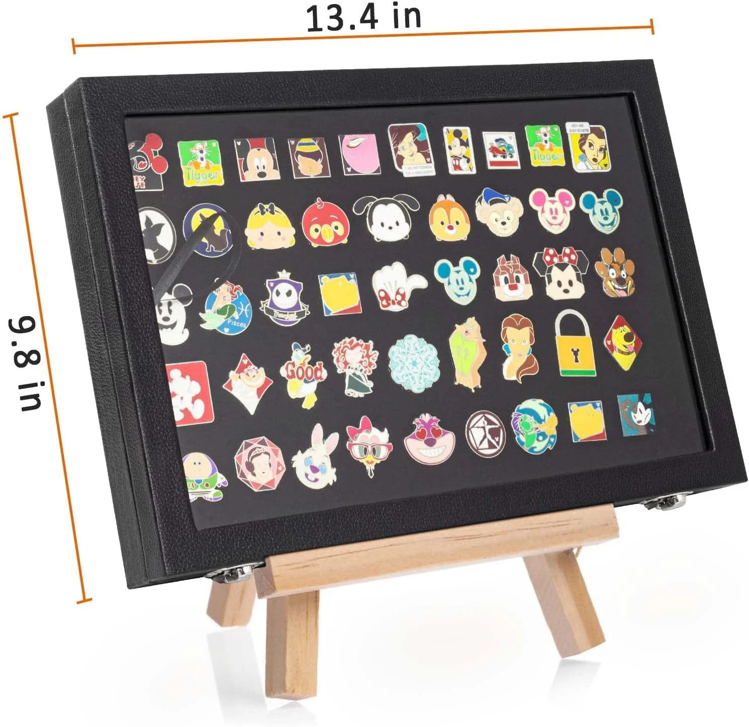 Enamel Pin Display Case, Pin Collection Holder, 14″ X 9″ Shadow Box Frame for Pi