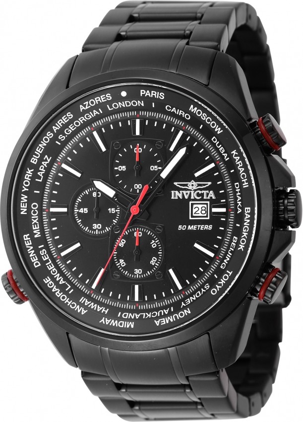 Invicta Aviator Chronograph Quartz Black Dial Men’s Watch 47820