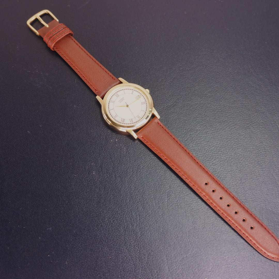 [Working, Excellent Condition] Citizen Men’s Watch, New Strap, Battery Repla