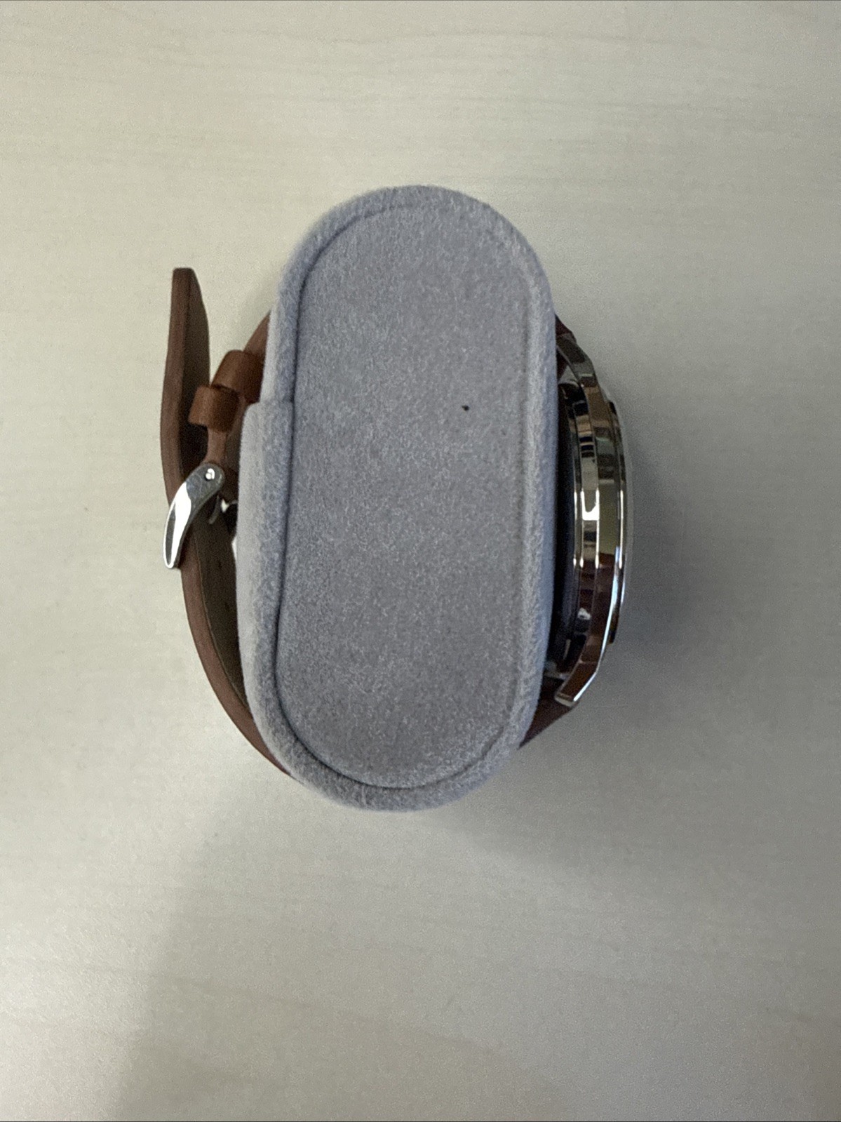 Skagen Mens SKW6552 Watch Jorn Gray Dial Brown Band Silver Case Oversize