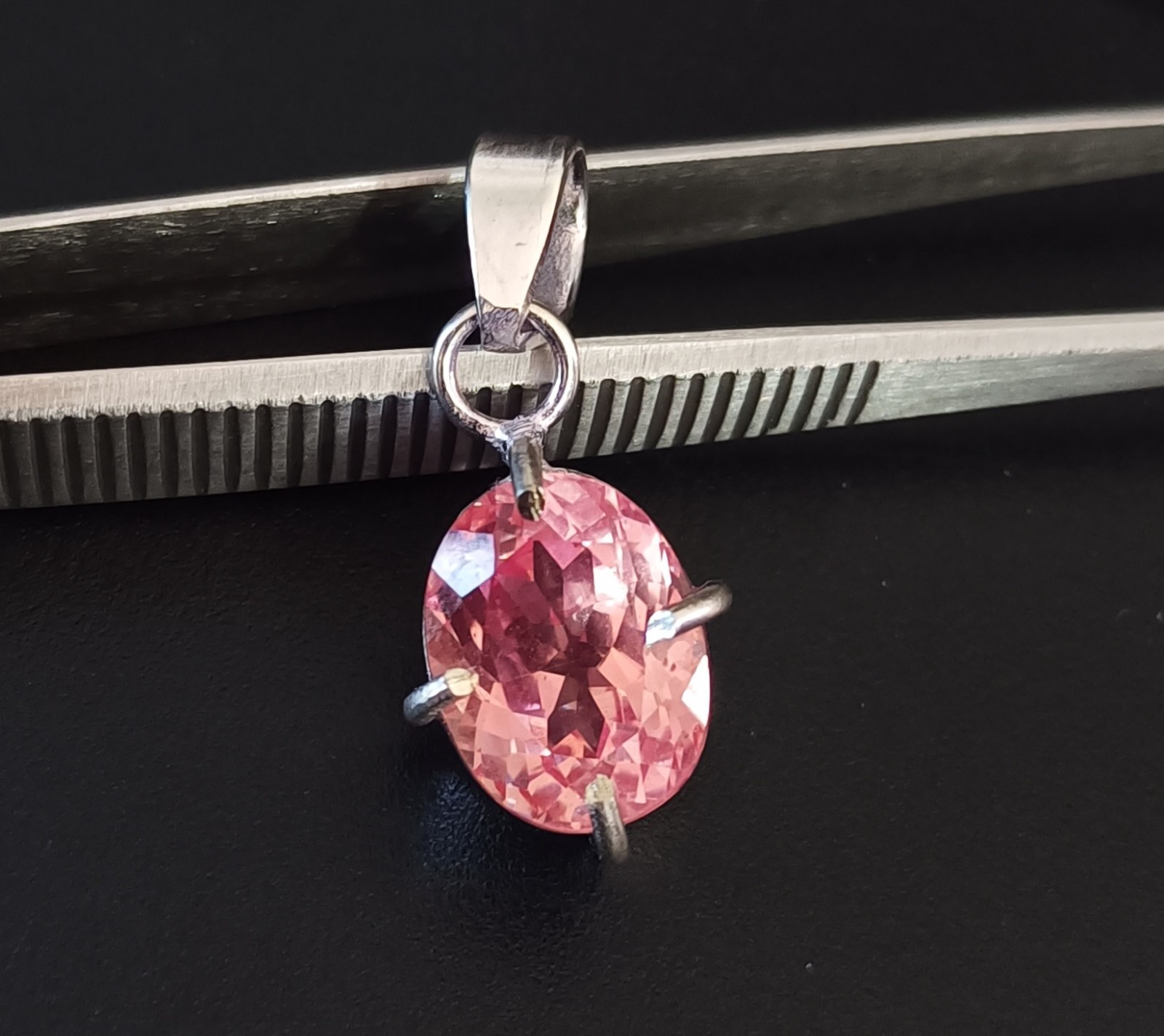 21.25 Ct Natural Pink Morganite Pendant in 925 Silver – Trending Certified Gem