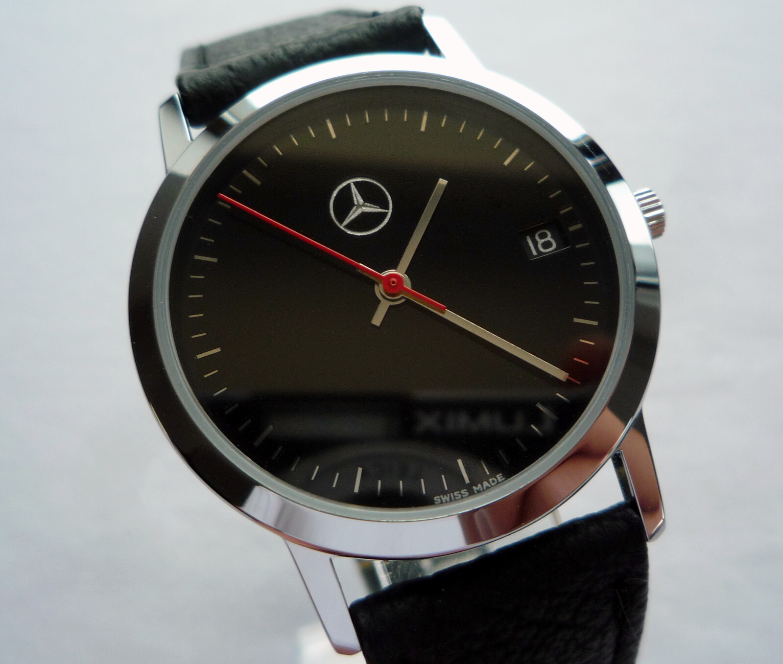 Mercedes Benz Vintage Classic Car Accessory Sport Basic Design Swiss Made Watch