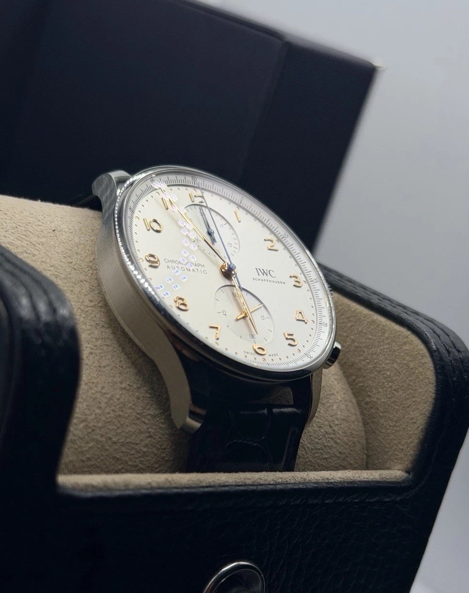 2022 IWC Portuguese Silver Dial Stainless Steel 41mm IW371604 FULLSET W Receipt