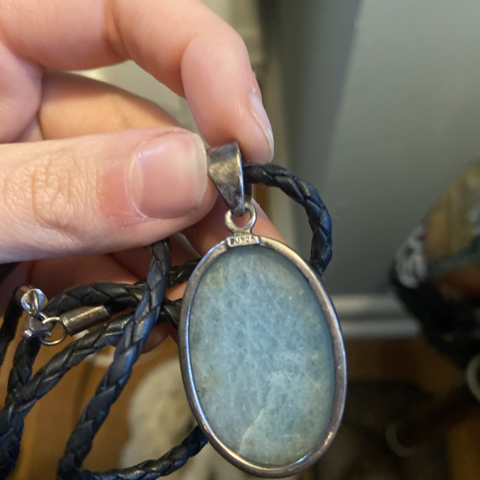 Real Jewelry with Aquamarine Bezel Pendant