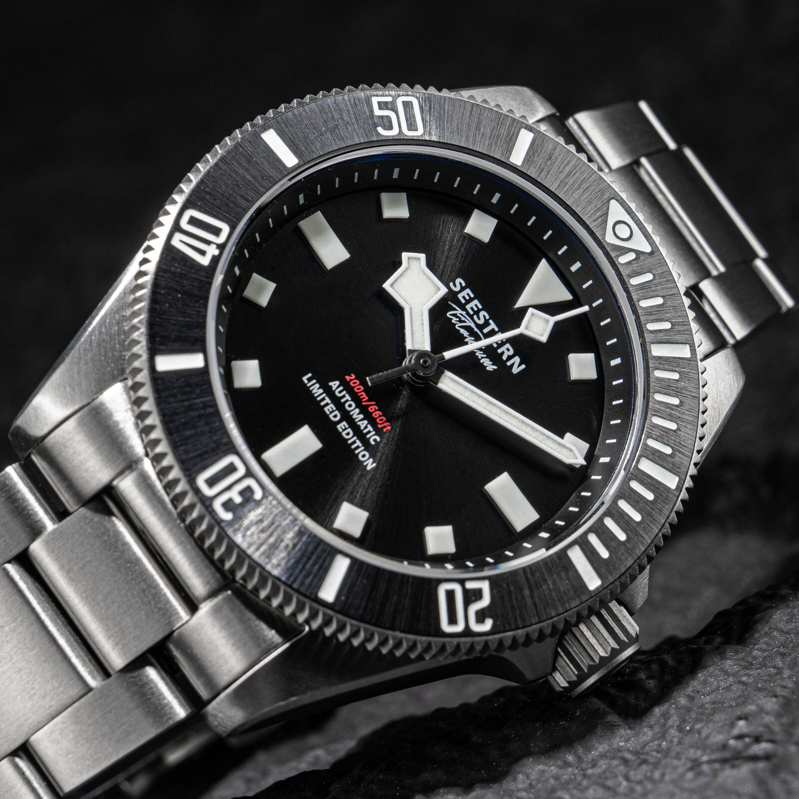 SEESTERN S430.NH38.03 Titaniumn Professional Diver Limited Edition Mens Watch