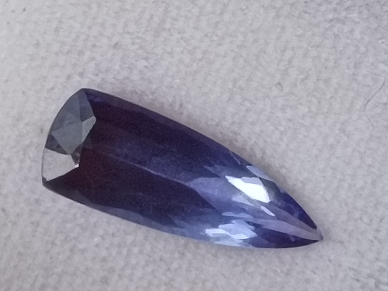 Natural Tanzanite Trillion Cut Blue/Purple Transparent 6x16mm 2.80ct 1pc