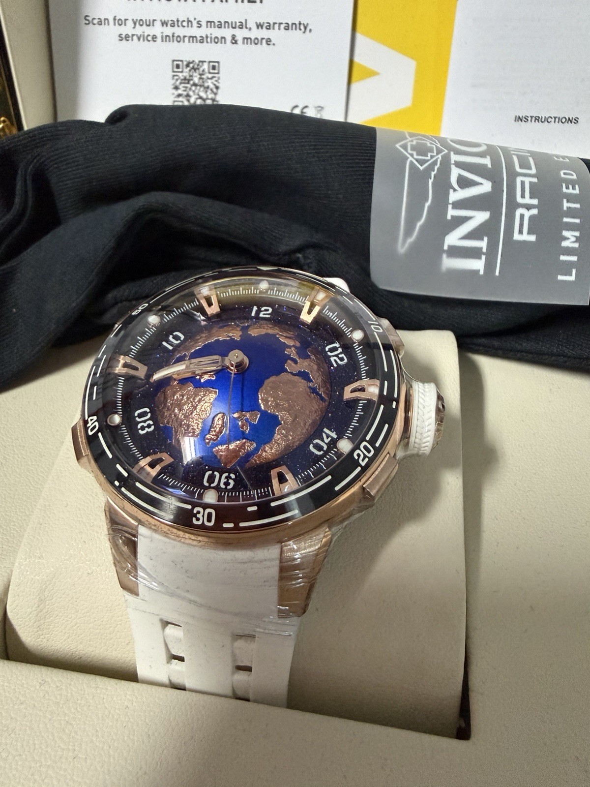 NEVER WORN Invicta Celestial Astelis Automatic Men’s Watch – White And Rose Gold