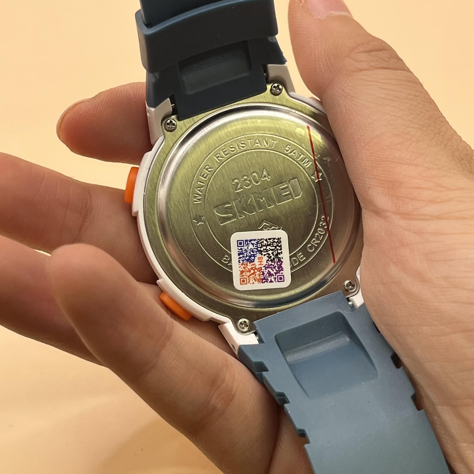 SKMEI Digital Sport Watch WR 50M Dual Time Countdown Blue 2304 Silicone