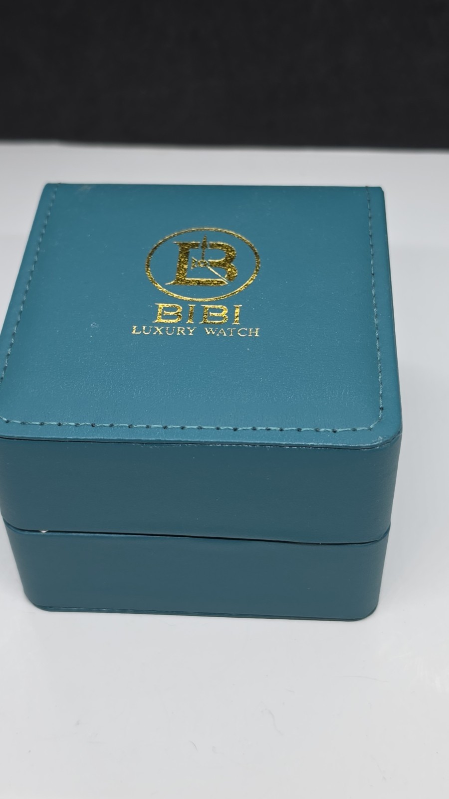 BIBI Luxury Automatic Skeleton Blue Face Watch Gold-Tone Stainless Steel Band