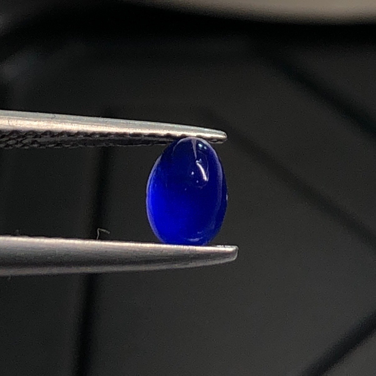 0.55 Crt Natural Rare Blue Hauyne Cabochon From Afghanistan (sodalite)