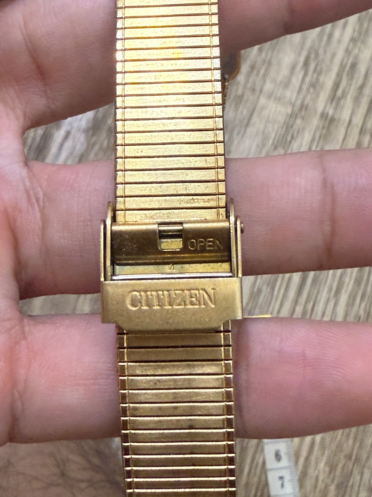 Vintage Citizen Quartz Ana Digi Gold Tone 8962-087607 Japan Men’s Watch Runs