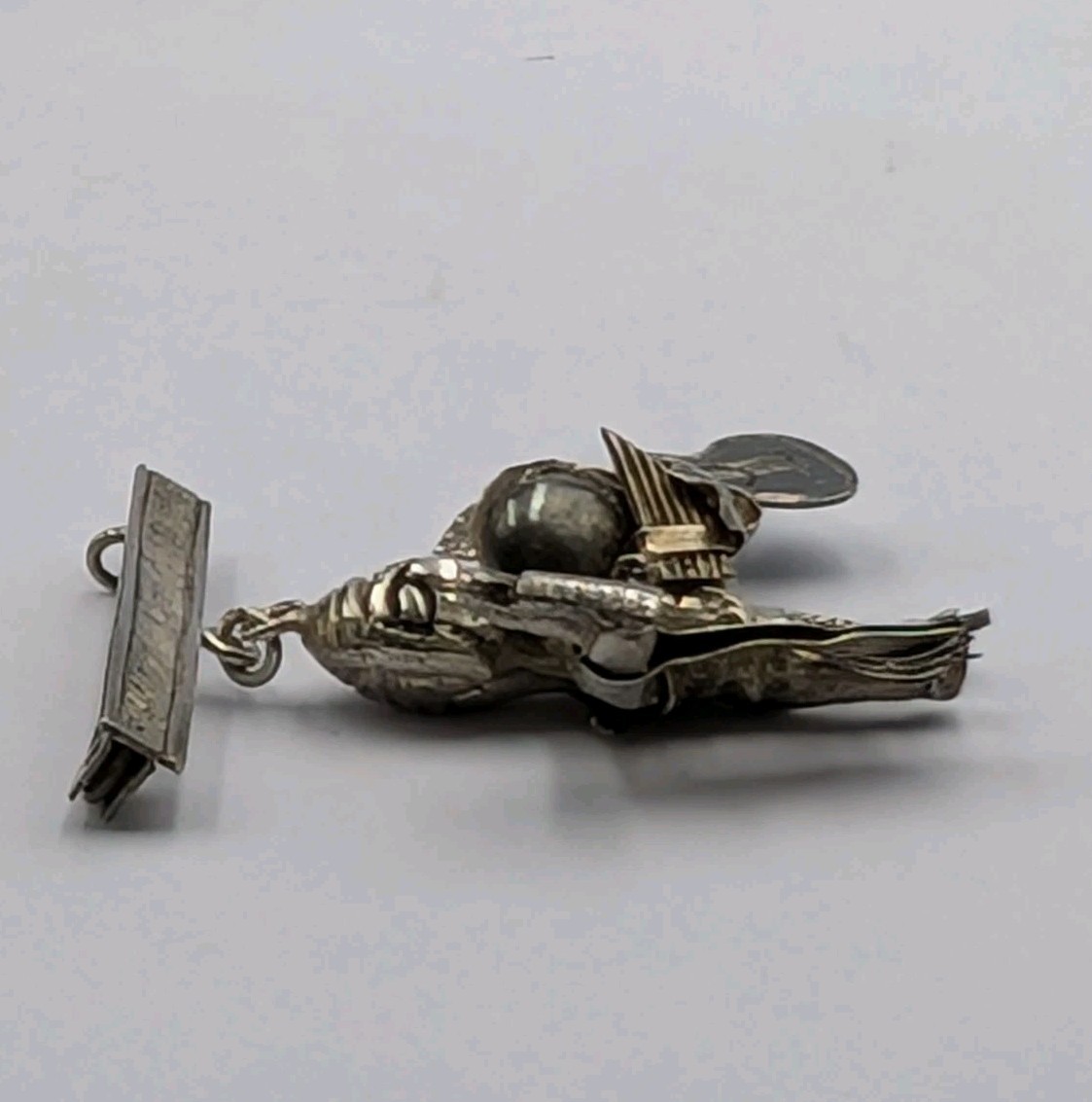 Vtg 900 – 925 Silver Peru Ekeko Talisman Good Luck Mid Century Unisex Pin Brooch