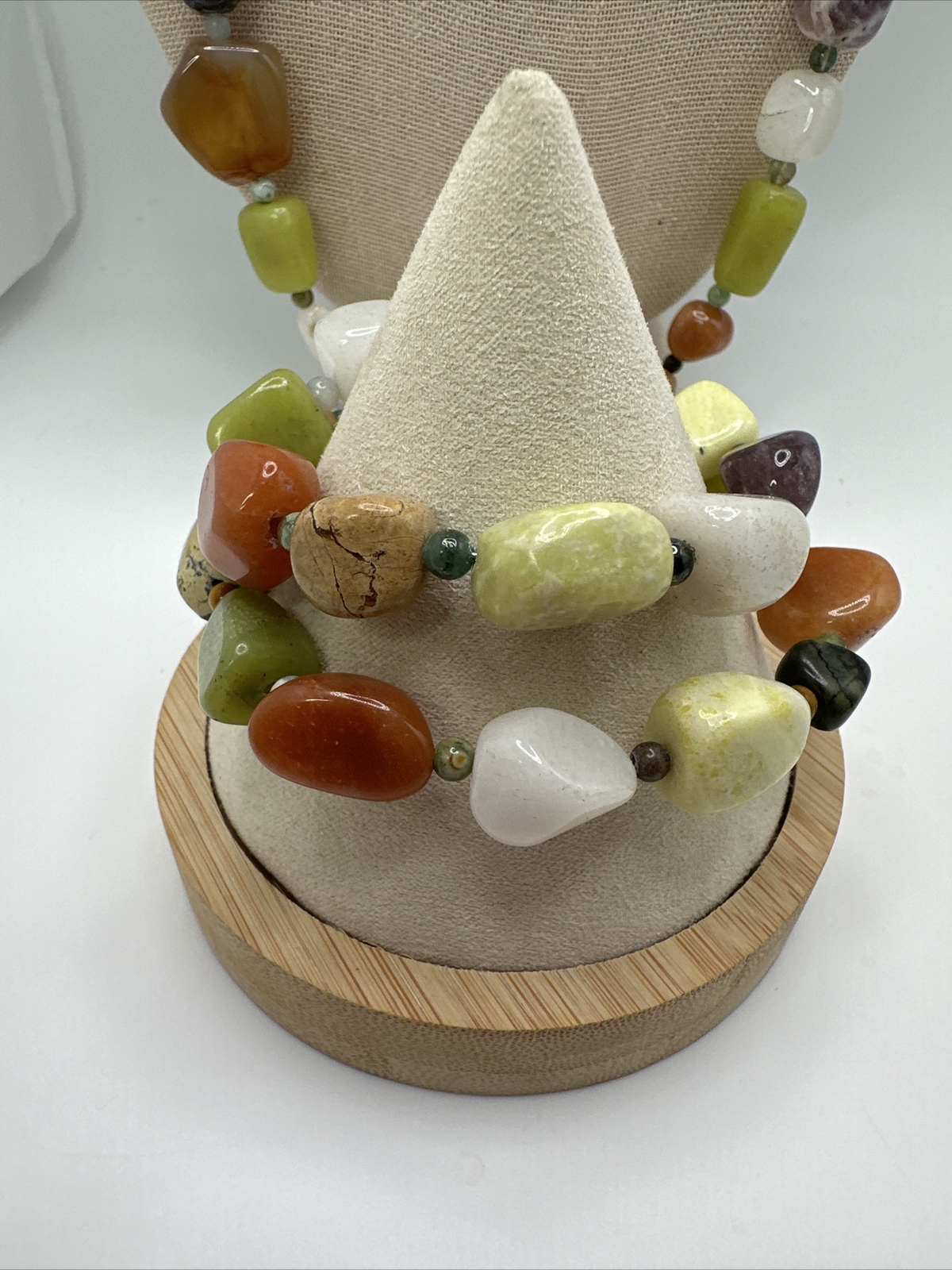 Mine Finds By Jay King Multi Gemstone Necklace & Bracelet Set 925