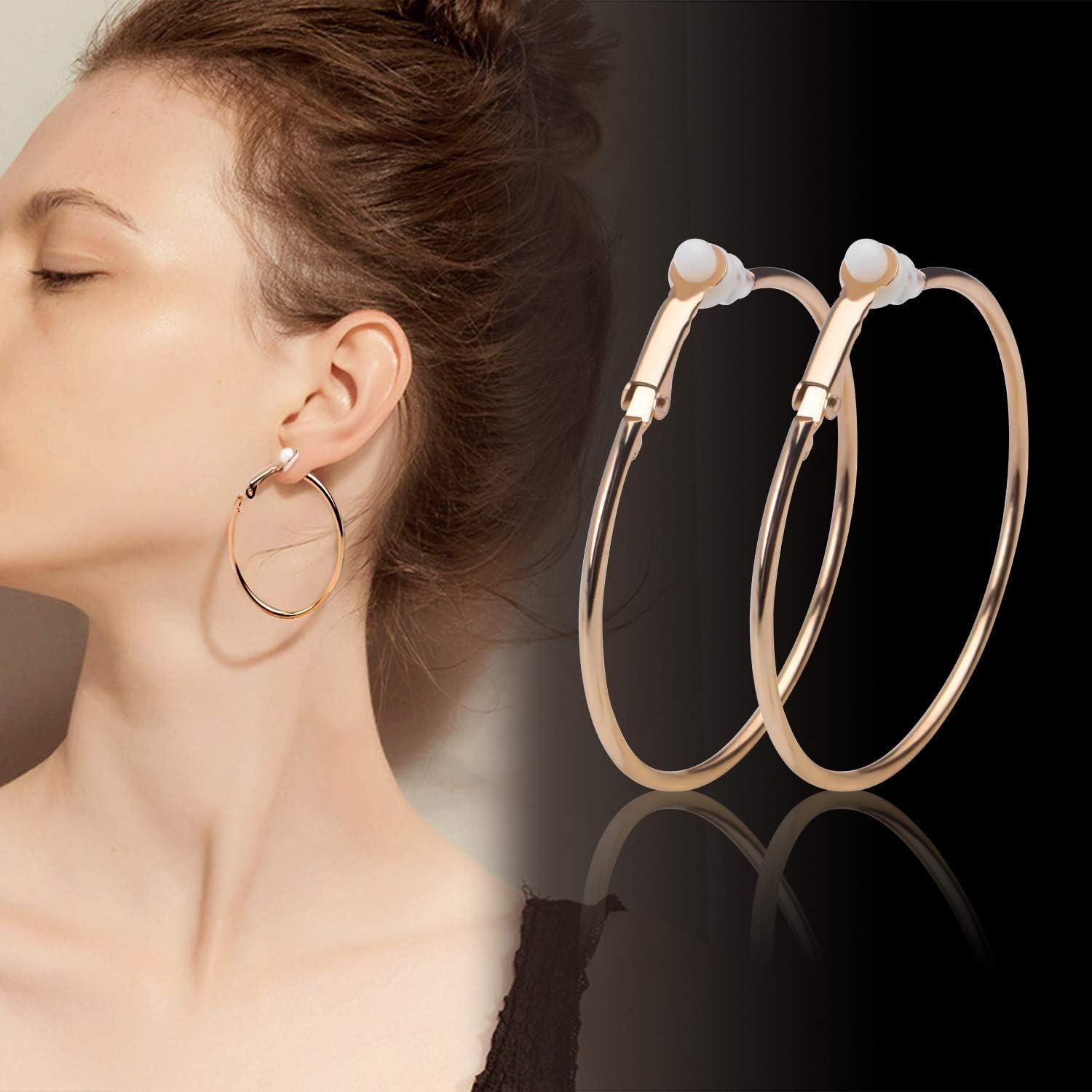 5 Stylish Gold Clip On Hoop Earrings – Non-Piercing Luxury for Every Occasion