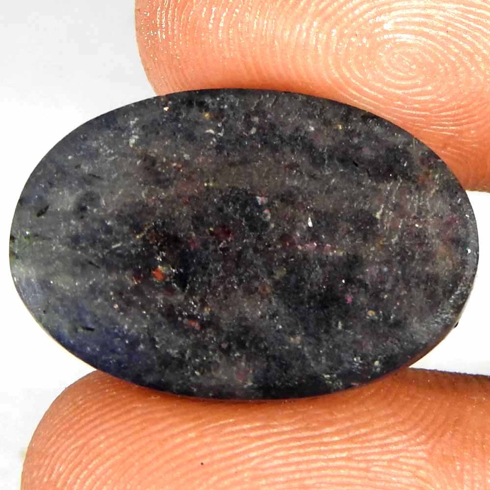 21.90Cts100%Natural Red Blue Iolite Sunstone Oval Cabochon Loose Gemstone