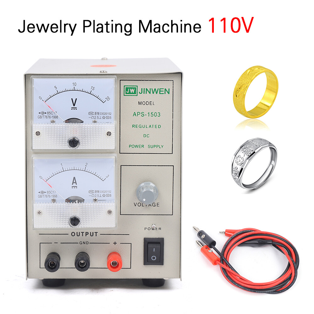 Gold Jewelry Plating Machine Copper Gold Silver Electroplating Rectifier Kit