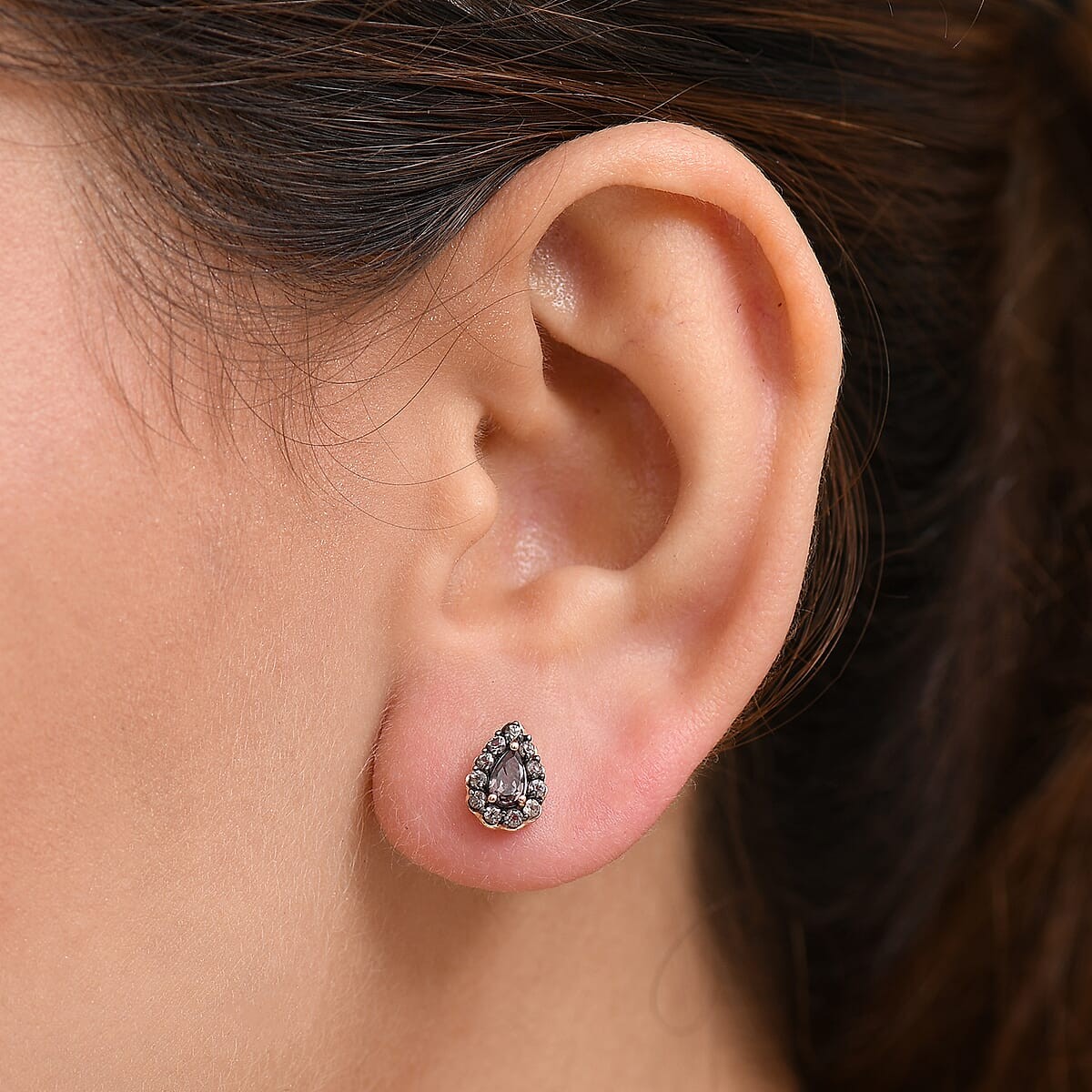 CLASSIC!! 1.00ctw Madagascar Color Change Garnet Studs Vermeil Plated Sterling