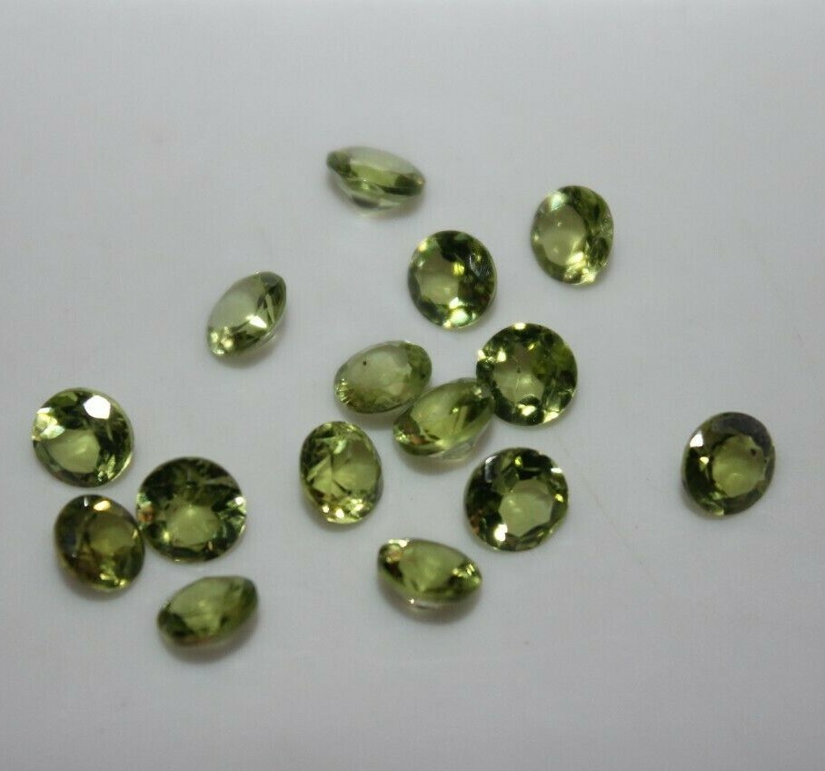 Natural Peridot 2mm, 3mm, 4mm, 5mm & 6mm Round Faceted Loose Gemstone(s)