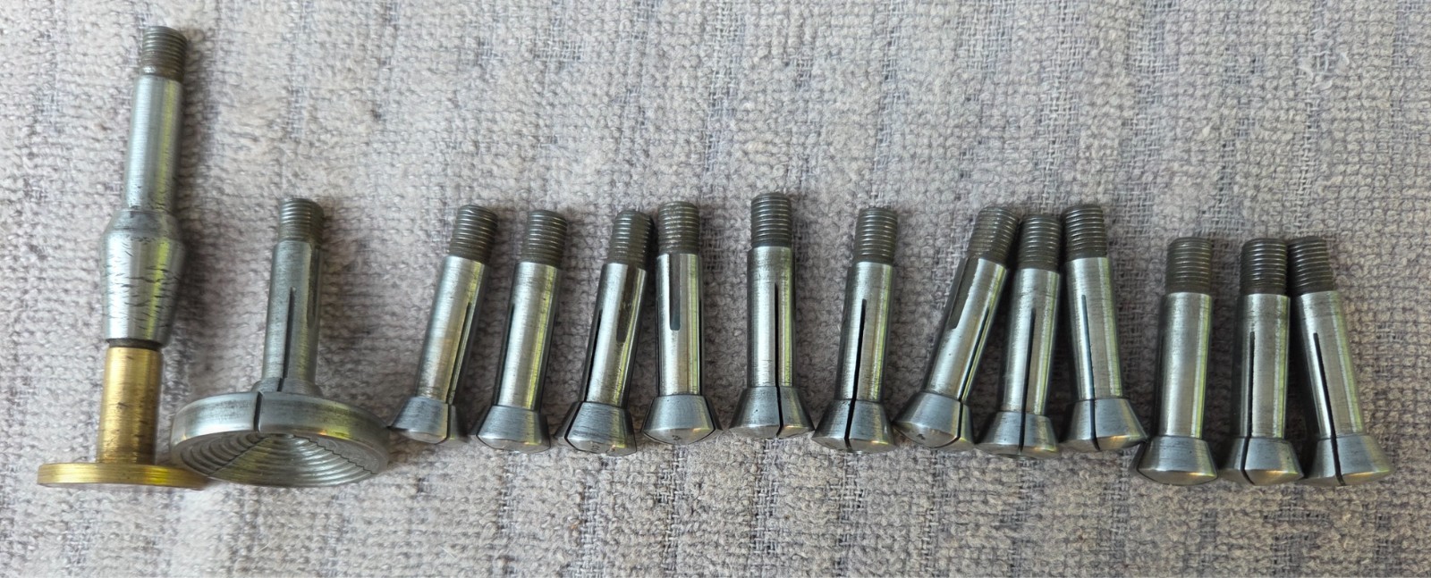 Lot of 28 Vintage 6mm Watchmaker Lathe Collets G. Boley & Unmarked