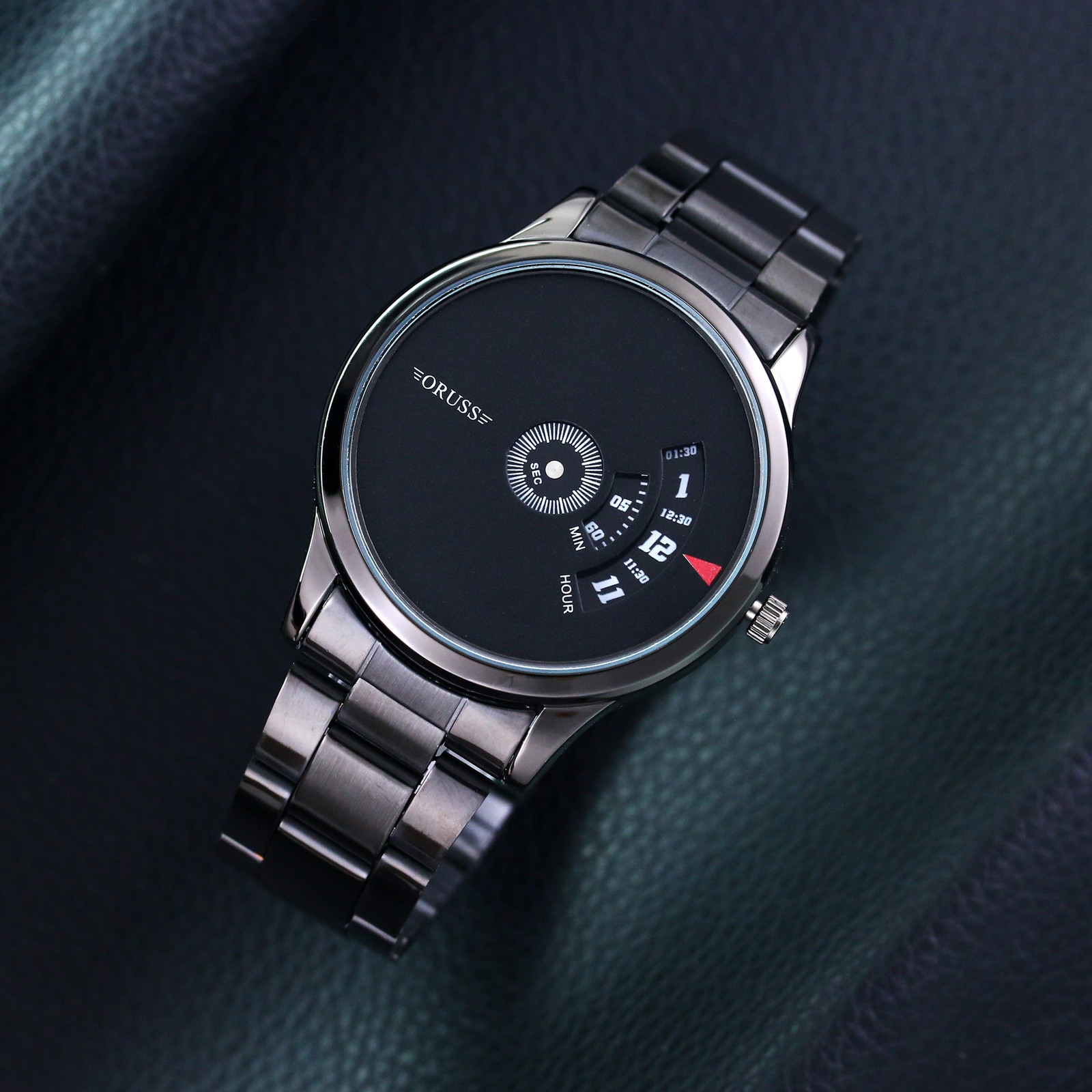 Stylish Cool Men Stainless Steel Mesh Quartz Watch High-Quality Waterproof Gift