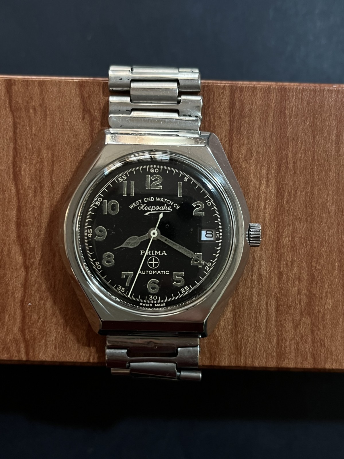 Vintage West End Watch Co Keepsake Cal 2872 Black Dial Automatic Men’s Watch