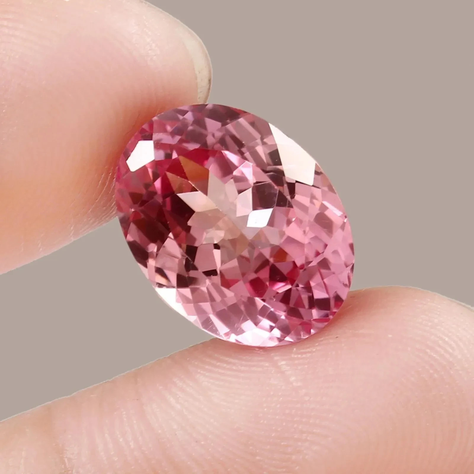 11.70 Ct Natural FL Ceylon Padparadscha Sapphire Oval Cut Loose PK Gemstone AAA+