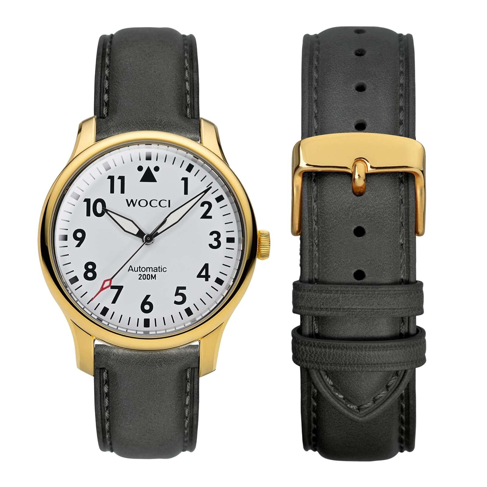 WOCCI Vintage Leather Watch Band 14 15 16 17 18 19 20 21 22 23 24mm Strap