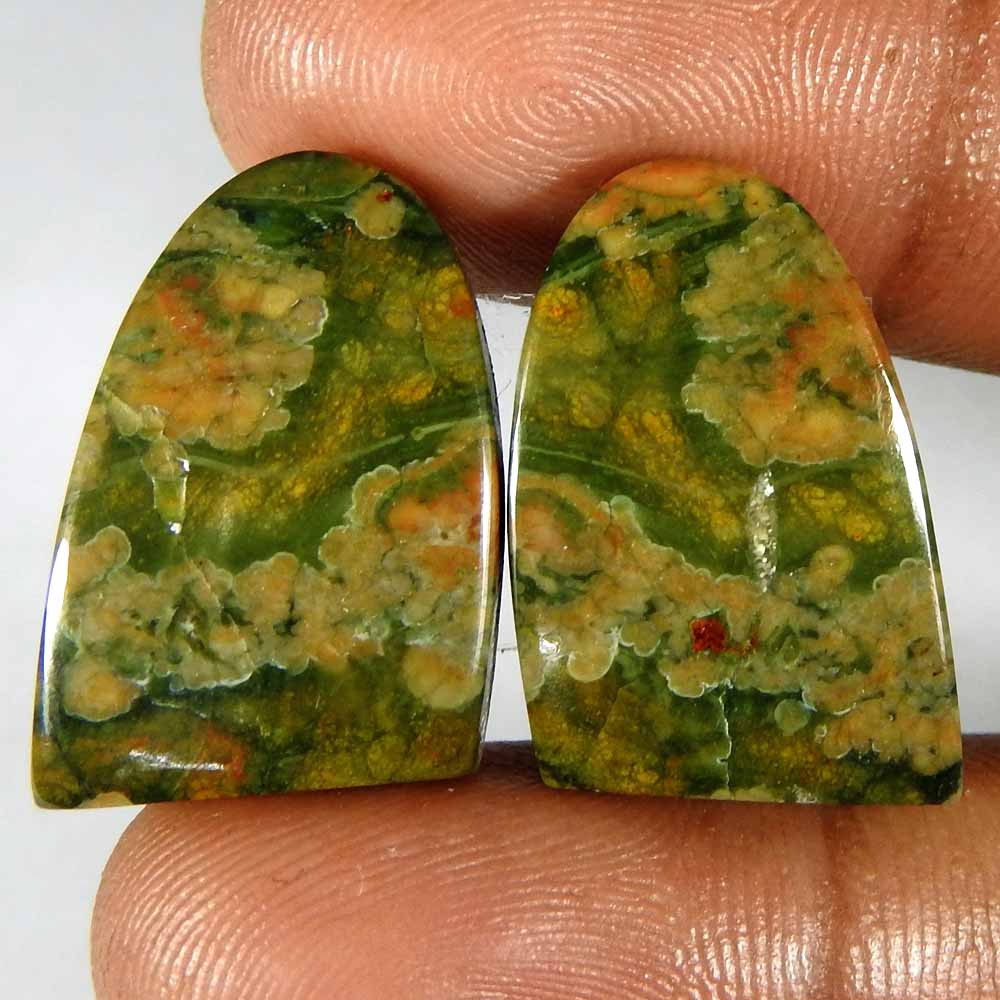 29.40Cts100%Natural Top Rhyolite Opal Fancy Pair Cabochon Loose Gemstone
