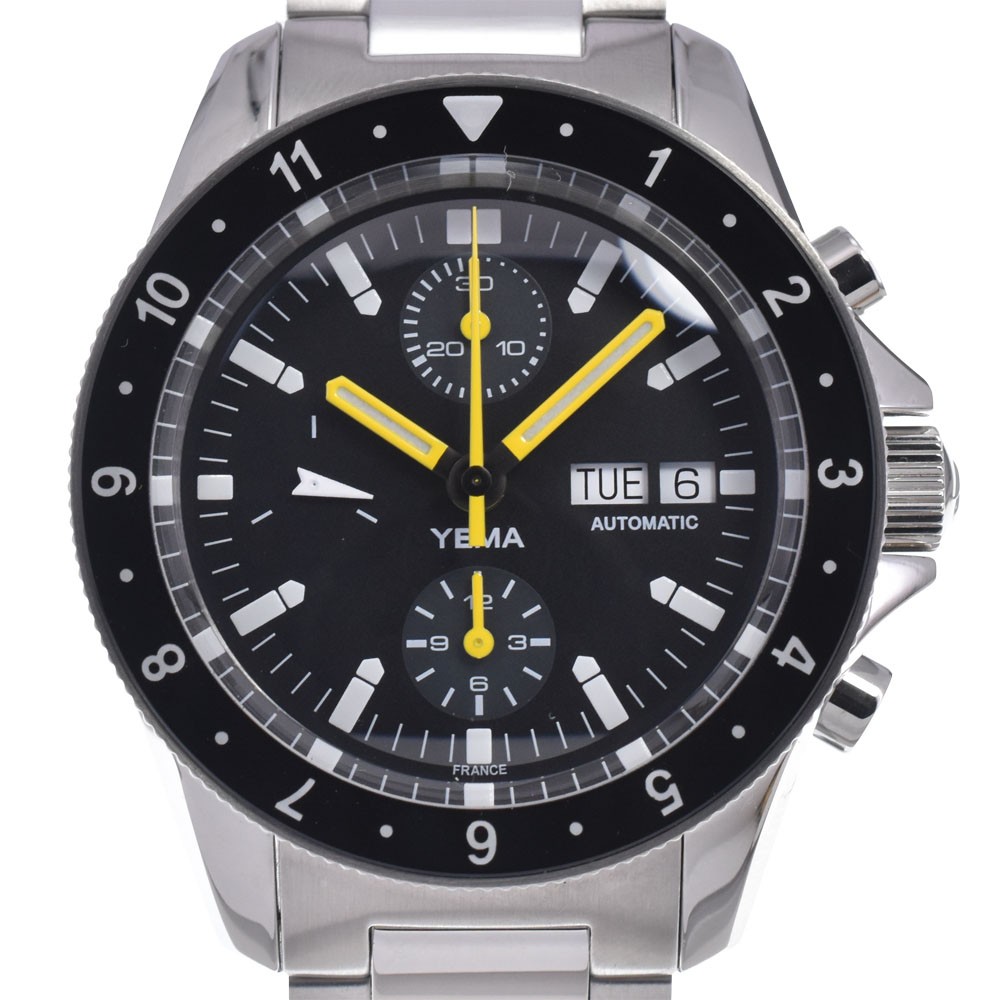 with paper YEMA Navy Graph YNAV22CH.EN-AMS black Dial Automatic Men’s M#148581